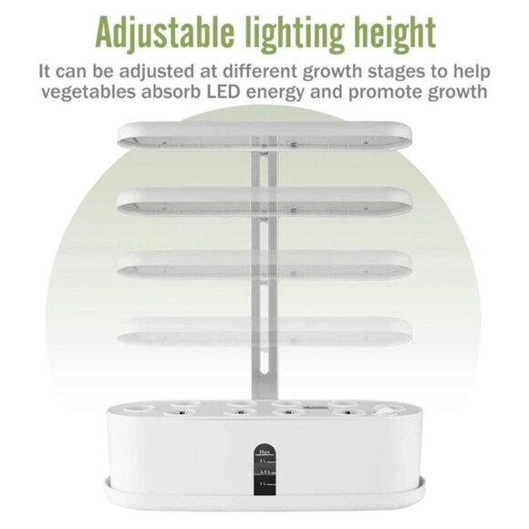 Indoor Hydroponics Garden TJFEC Growing System 10watt LED 2.5L 10 Pod System - Picture 2 of 7